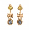 "Francesca e Nunziata", Sofia Loren. Earrings handmade in italy by Percossi Papi with natural stones