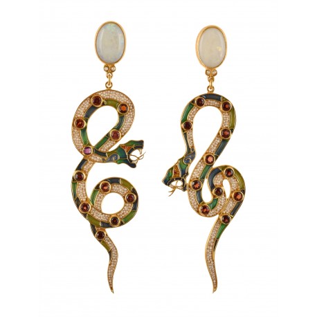 Snake earrings