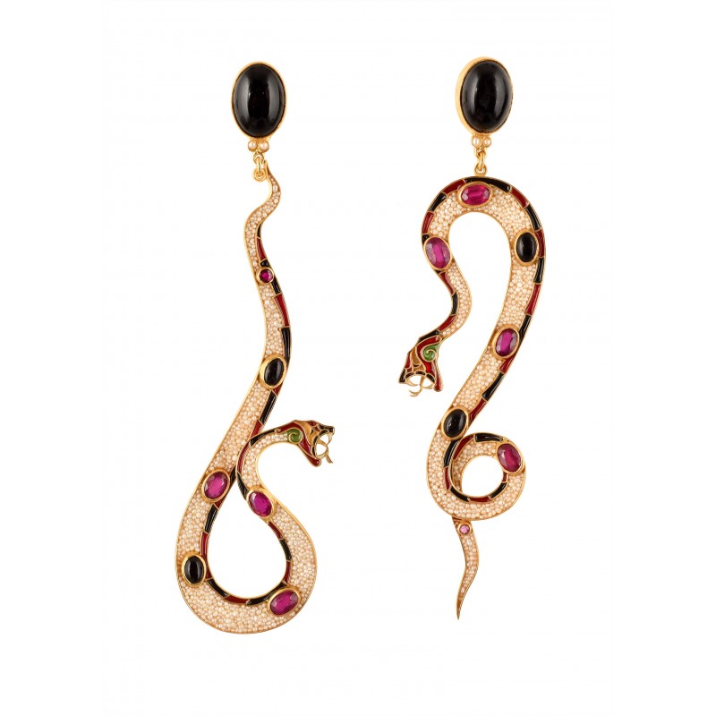 Erinyes Snake earrings