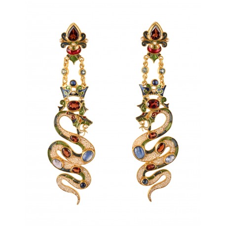 Snake earrings