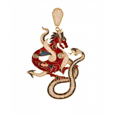 Dragon and Snake pendant