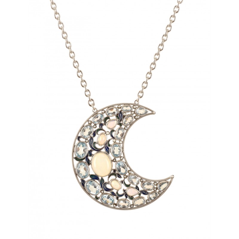 Crescent moon pendant