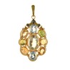 Classical pendant handmade in Italy by Percossi Papi with natural stones