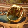 Renaissance ring, handmade in Italy by Percossi Papi with natural stones