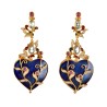 Heart earrings made in Italy by Percossi Papi