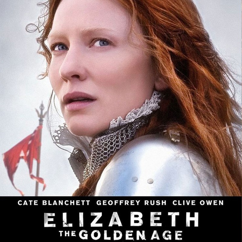 "Elizabeth the golden age", Cate Blanchett. Cinema collection earrings.