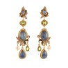 Spring earrings, made in Italy by Percossi Papi with natural stones