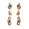 Spring earrings, made in Italy by Percossi Papi with natural stones